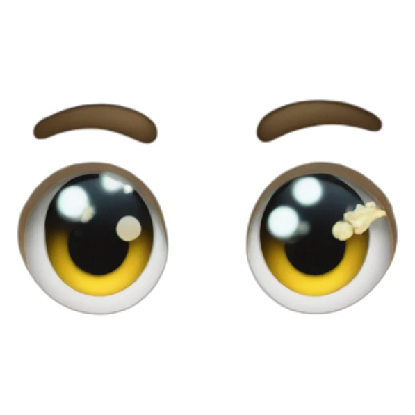 Emoji with stars in eyes and head who explode sticker