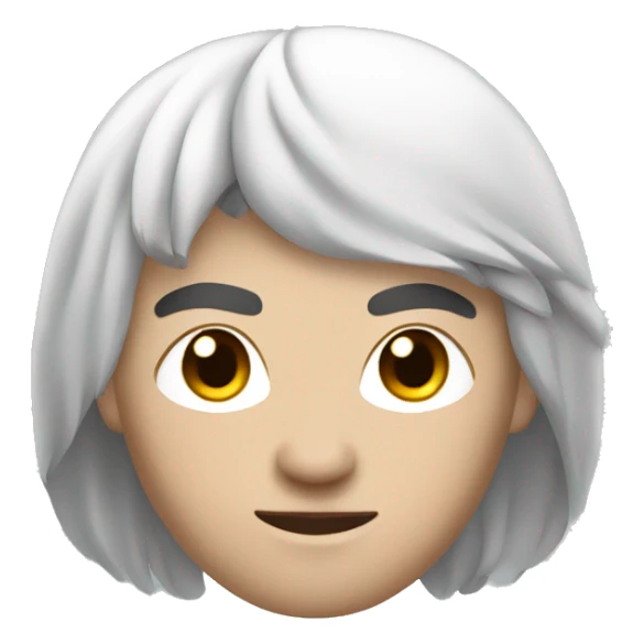 Male Mongolian warrior with white skin and blue eyes brown hair sticker