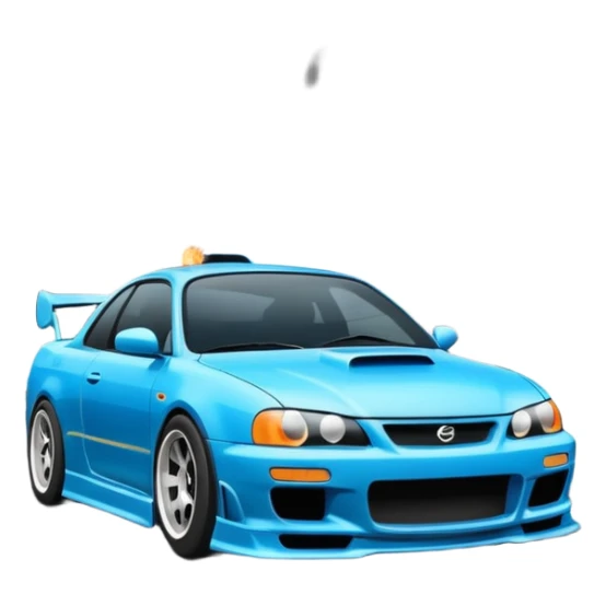 car drifitng on the road  pneu print sticker