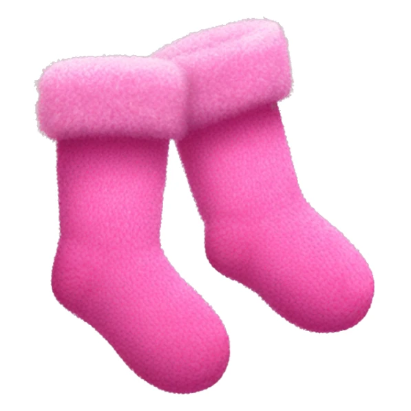 pair of pink fuzzy socks  sticker