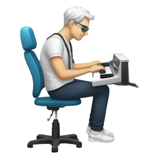 eletricista apontando para o lado sticker