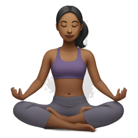 UUna mujer haciendo yoga sticker
