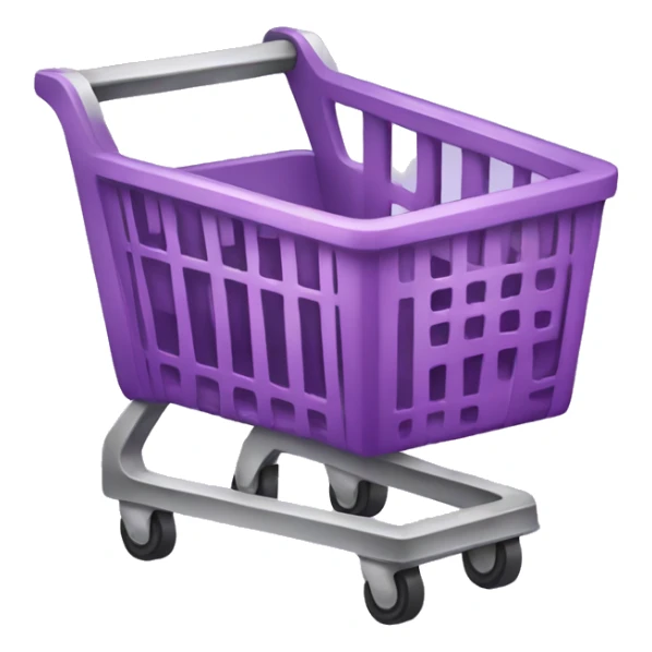 purple shopping cart transperent layer sticker