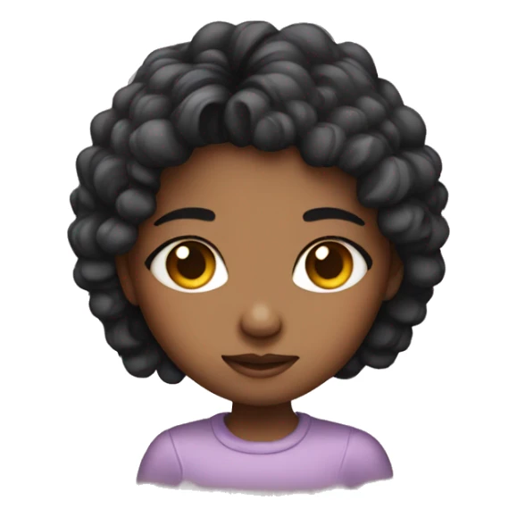 Cute girl with star eyes sticker