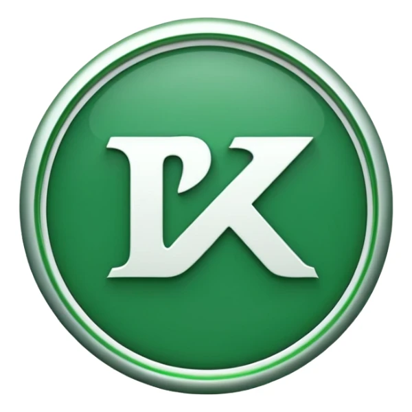 WhatsApp-inspired emoji for SBR SDN BHD showing letters 'SBR' stylized within a circular badge, WhatsApp's signature green and white, simple, bold, and clear sticker