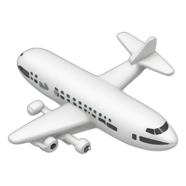Dollar in the shape of an airplane sticker