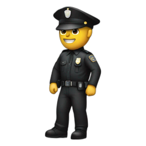 policier qui tape un noir sticker