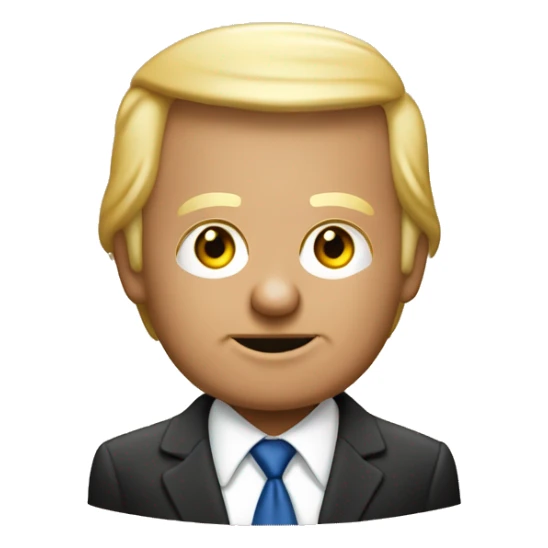 Mijn contact Jitze als aap de gillend weg rent van Trump sticker