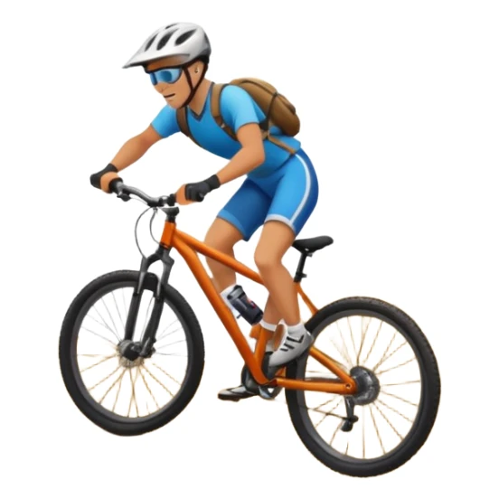 Pumptrack track and rider riding a hilly on the backwheel sticker