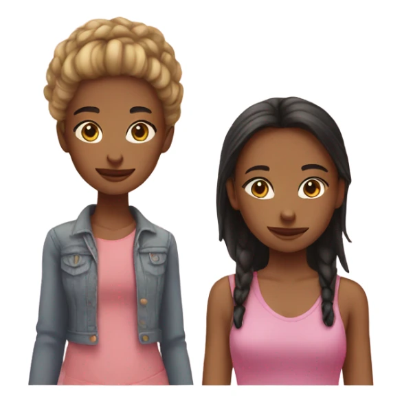 Girl and her best friend  sticker