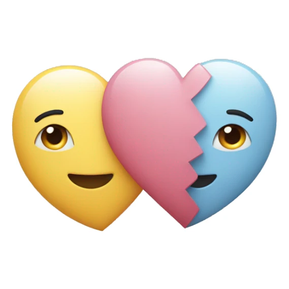 Hearts-couple-symbols-coloured-pastel-shade sticker
