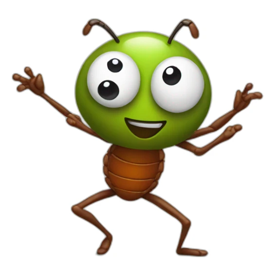 dancing bug sticker