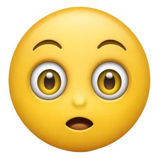 Wide eyes / Shadow to represent fear. make it a yellow emoji sticker