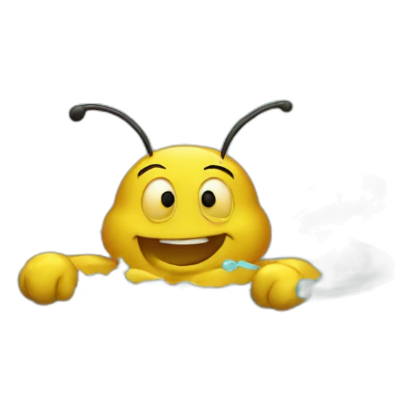 Bees bathing in jacuzzi full of honey sticker