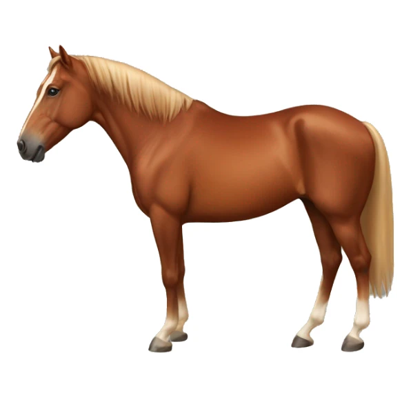 Chestnut horse sticker