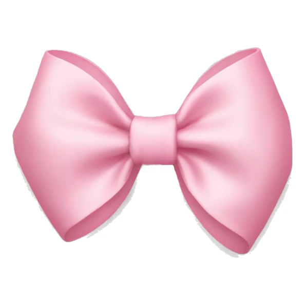 light pink bow on light pink bow sticker