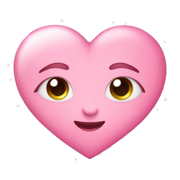 Baby pink heart with sparkles  sticker