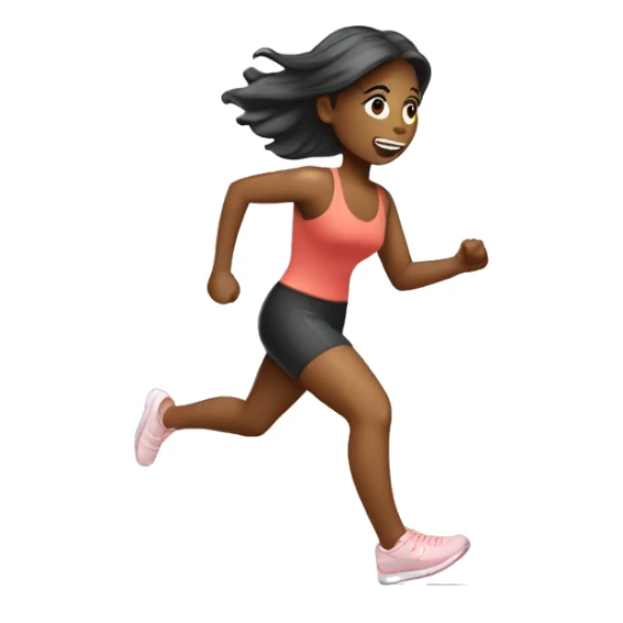 girl running late to pilates class sticker