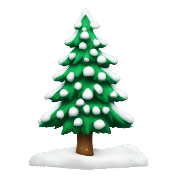 Kerstboom met sneeuw er mm sticker