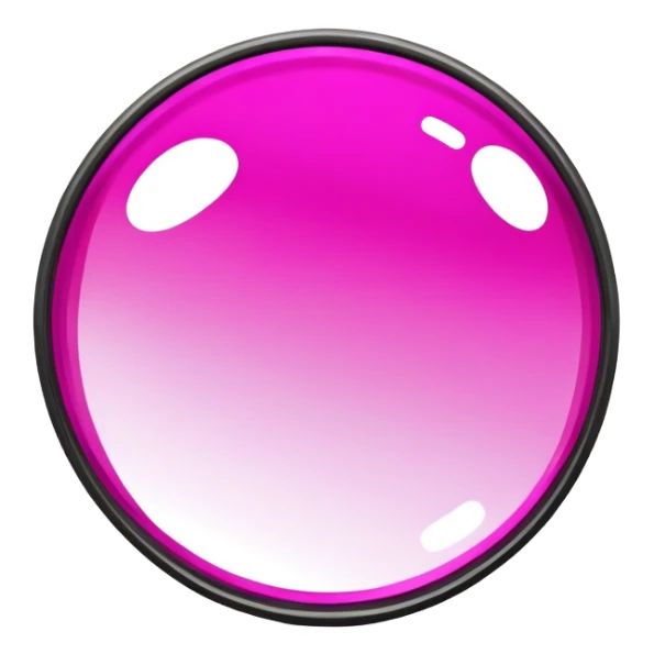 magenta color simple illustration of a looking glass sticker