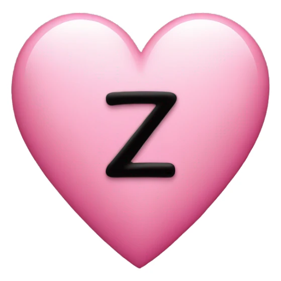 A pink heart emoji with "Z1" written in it sticker