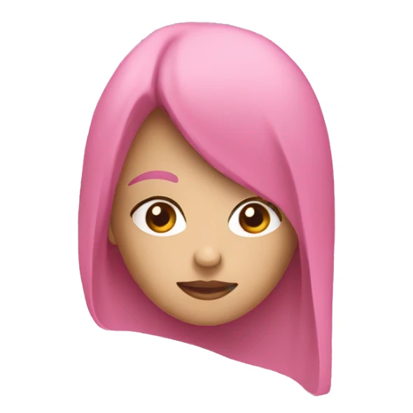 Pink letters, saying that girl sticker