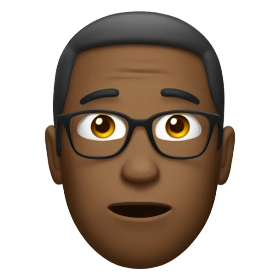 Un emojis que represente la tristeza de un estudiante universitario  sticker