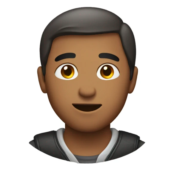 Man putting his hand on his chest sticker