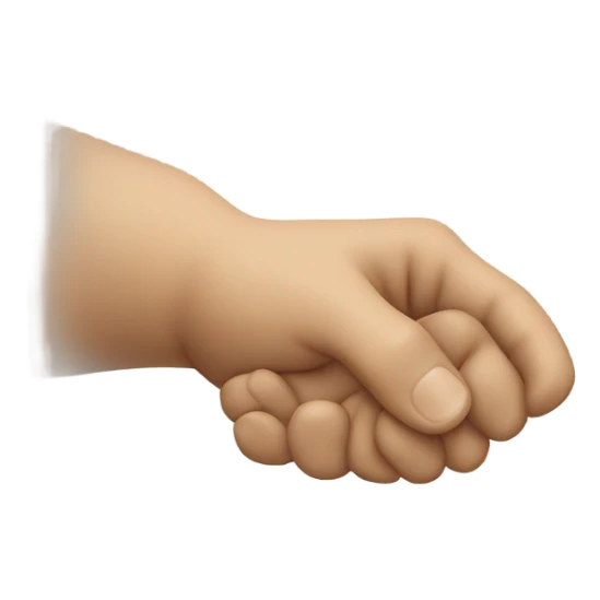 an extended hand with a human outline on top sticker