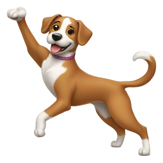 Dancing dog  sticker