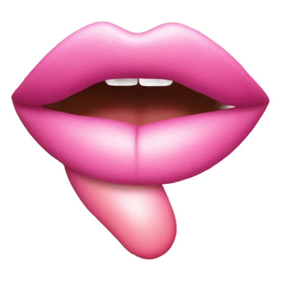 Pink kiss lips sticker