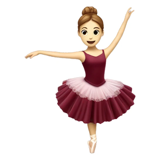 burgundy music box with ballerina sticker