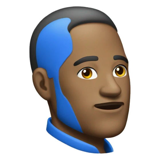 A boss brand blue man shoes  sticker