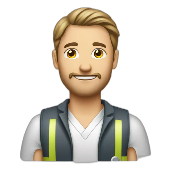 Christian Drosten verkeidet als sanitäter sticker