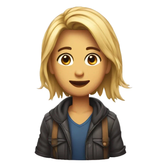 chico con melena enfadado sticker