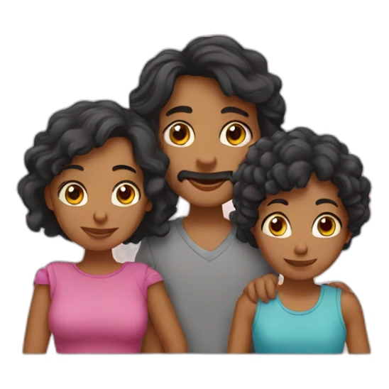 Familia de 5 sticker