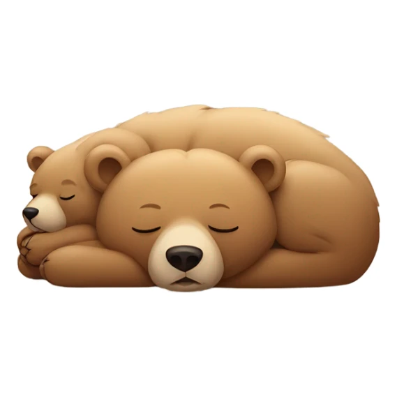 Sleeping bears sticker