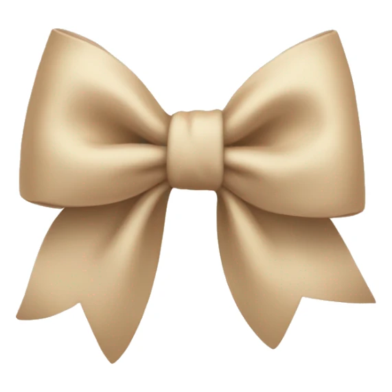 aesthetic beige bow sticker
