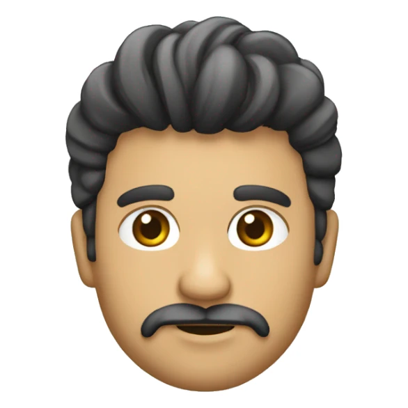 un chontacuro que tenga barba y sombretro  sticker