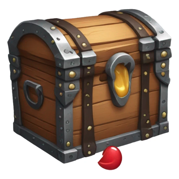 mimic chest with tongue, dungeons and dragons sticker