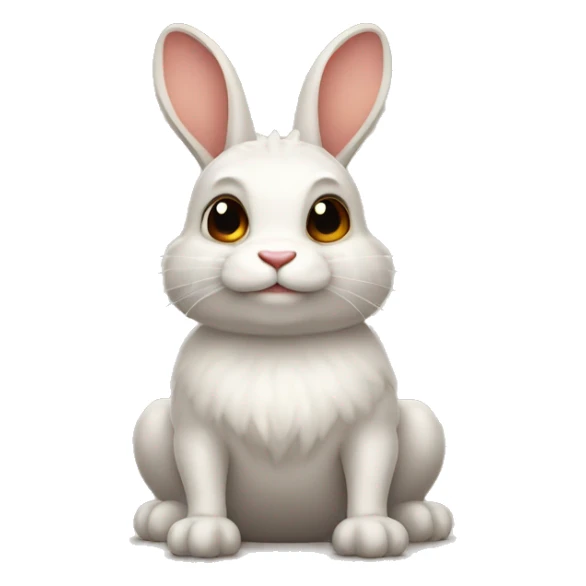 Conejo con ojos de marciano cola de dragón sticker