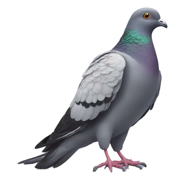 a pigeon with converse sneakers instead of claws sticker