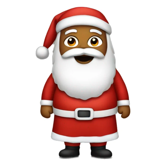 Santa wearing a lavalava skirt sticker