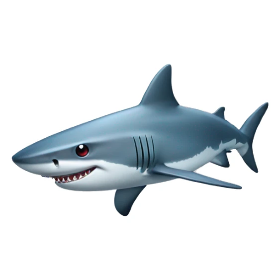 A shark wearing cap sticker