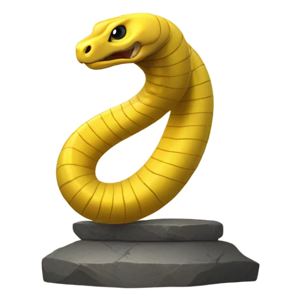 "cobra yellow light" in tube glass support stone sticker