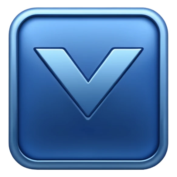 shiny dark blue checkmark with raised hands in the background sticker