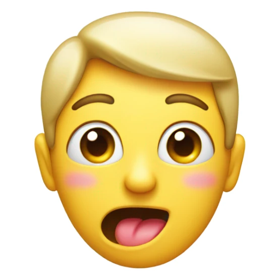 Wink with tongue out sticker