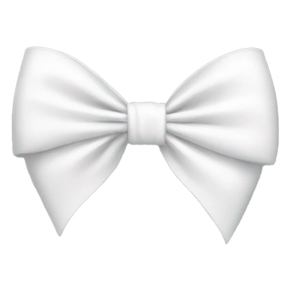 White bow sticker