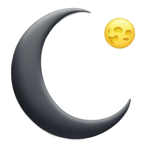 Crescent Moon on top of cloud + stars sticker
