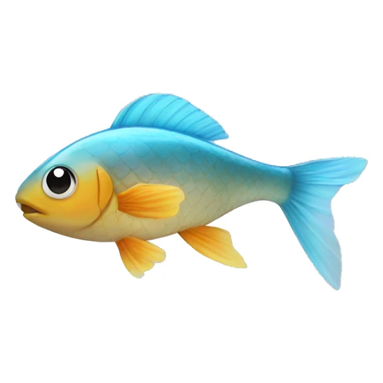 Fish swim in transparent shoes sticker